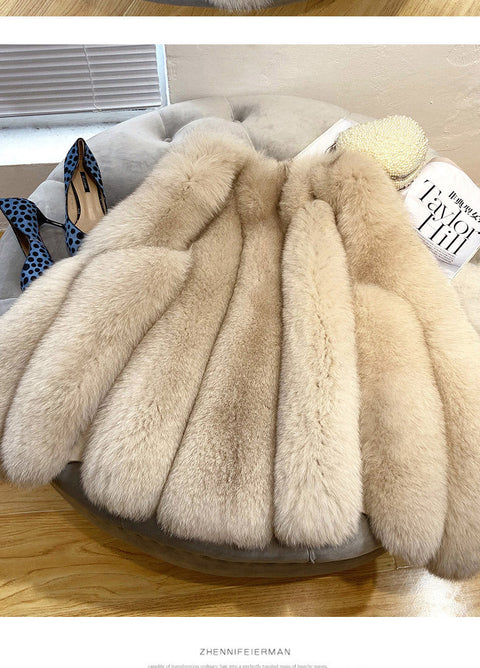 Faux Fur Sleeveless Vest Jacket Autumn Winter Elegant Fashion Vest Style Fashion Long Female Solid Color Autumn 2022 - Vests & Waistcoats - Sharon Tatem LLC.