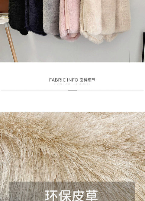 Faux Fur Sleeveless Vest Jacket Autumn Winter Elegant Fashion Vest Style Fashion Long Female Solid Color Autumn 2022 - Vests & Waistcoats - Sharon Tatem LLC.