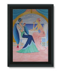 Art Deco Cruising Women Framed Canvas - Wall Decor - Sharon Tatem LLC.