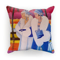 Palm Beach Blue Art Deco Cushion - Homeware - Sharon Tatem LLC.
