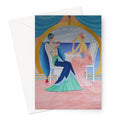 Art Deco Cruising Women Greeting Card - Prints - Sharon Tatem LLC.
