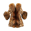 Elegant Outerwear 2020 Streetwear Warm Fur Hooded Leopard Faux Fur Coat Warm Fluffy Fake Fur Jacket Long Winter Overcoat Ladies - Faux Fur - Sharon Tatem LLC.