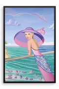Sharon Tatem Fine Art "Palm Beach Purple" Framed photo paper poster Framed photo paper poster - Art Print - Sharon Tatem LLC.