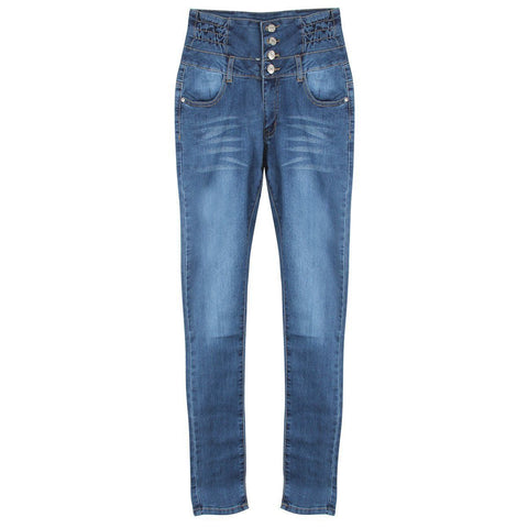 Hot High Quality Wholesale Woman Denim Pencil Pants Top Brand Stretch Jeans High Waist Pants Women High Waist Jeans - Jeans - Sharon Tatem LLC.