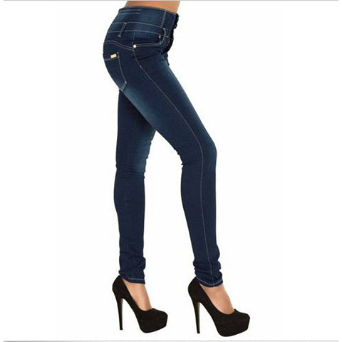 Hot High Quality Wholesale Woman Denim Pencil Pants Top Brand Stretch Jeans High Waist Pants Women High Waist Jeans - Jeans - Sharon Tatem LLC.