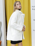 2022 Autumn Winter New Women Faux Fur Coat Elegant Fluffy Thick Warm Artificial Fur Coats - Faux Fur - Sharon Tatem LLC.