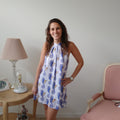 Seahorse Halter Top Summer Chiffon Dress - Chiffon Dress Collection - Sharon Tatem LLC.