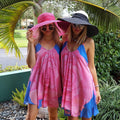 Roses Pink Dress Summer Flounce Halter Chiffon Dress - Chiffon Dress Collection - Sharon Tatem LLC.