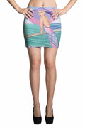 Mini Skirt Palm Beach Purple Sharon Tatem Mini Skirt Collection - Mini Skirt - Sharon Tatem LLC.