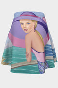 Palm Beach Purple Sharon Tatem Fashion Flare Mini Skirt - Flare Skirt - Sharon Tatem LLC.