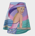 Palm Beach Purple Sharon Tatem Fashion Flare Mini Skirt - Flare Skirt - Sharon Tatem LLC.