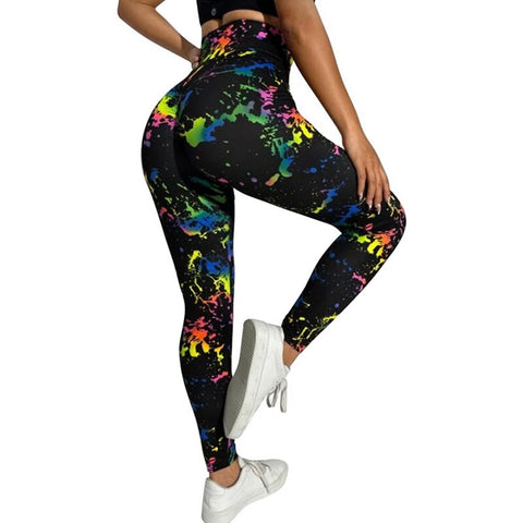 Print Seamless Leggings Women Soft Workout Tights Fitness Outfits Yoga Pants High Waisted Gym Wear Lycra Spandex Leggings - Home - Sharon Tatem LLC.