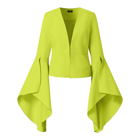 2PCS Elegant Sets 2023 Fashion Casual Solid Color Party Pants Suits Women Flare Sleeve V Neck Tops and Long Bell Bottoms - Home - Sharon Tatem LLC.