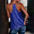 Camisole Sequin Strap Loose Casual Sleeveless Tunic Tank Tops Beautiful Sexy High Quality Vest Fast Shipping - camisole - Sharon Tatem LLC.