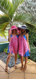 Pink Rose Dress Chiffon Halter Dress - Chiffon Dress Collection - Sharon Tatem LLC.