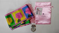 Silk Scarf | Rose Boxes | Printed | Satin Scarf with Fringe - Silk Scarf - Sharon Tatem LLC.