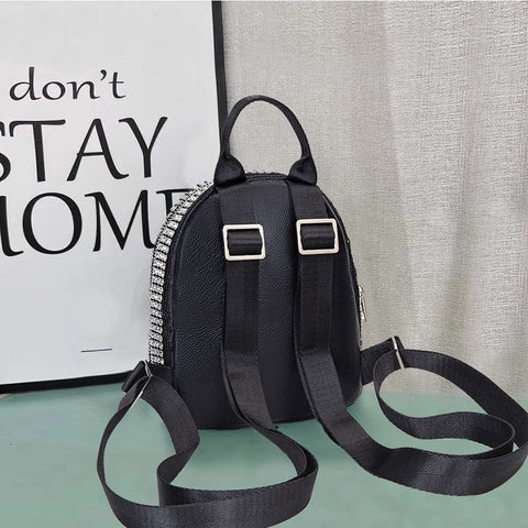 Mini Backpack Women's Fashion Bags 2022 Luxury Artificial Diamond Purse Crystal Mini Crossbody Handbags Small Shoulder Backpacks Female Tote - Home - Sharon Tatem LLC.