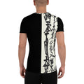 Tshirt Mens Orientals Pattern Black and White Men's Athletic T-shirt -  - Sharon Tatem LLC.