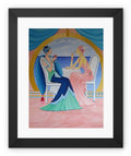 Art Deco Cruising Women Framed Print - Wall Decor - Sharon Tatem LLC.