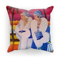 Palm Beach Blue Art Deco Cushion - Homeware - Sharon Tatem LLC.