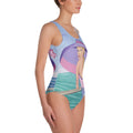 Palm Beach Purple One-Piece Swimsuit -  - Sharon Tatem LLC.
