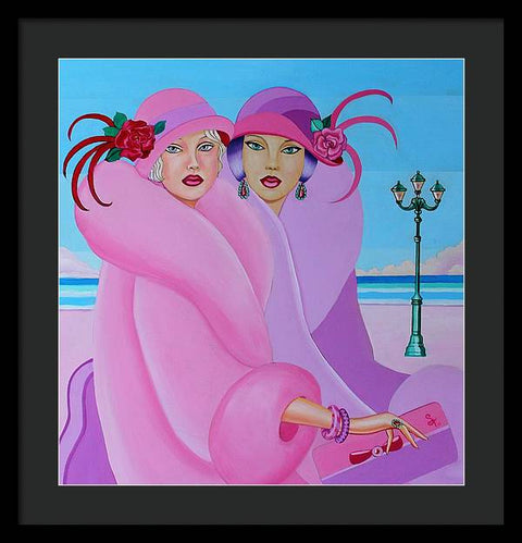 Palm Beach Pink Ladies - Framed Print - Framed Print - Sharon Tatem LLC.