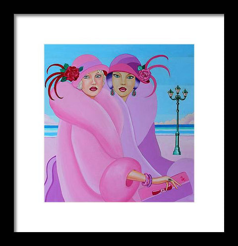 Palm Beach Pink Ladies - Framed Print - Framed Print - Sharon Tatem LLC.