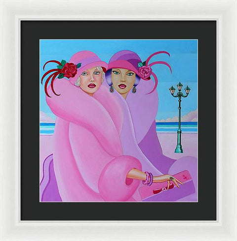 Palm Beach Pink Ladies - Framed Print - Framed Print - Sharon Tatem LLC.