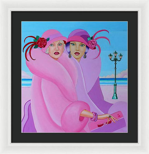 Palm Beach Pink Ladies - Framed Print - Framed Print - Sharon Tatem LLC.