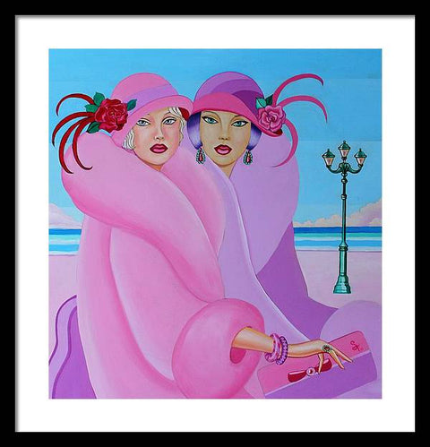 Palm Beach Pink Ladies - Framed Print - Framed Print - Sharon Tatem LLC.