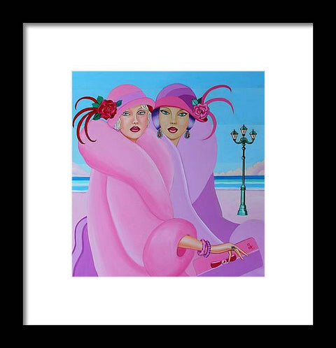 Palm Beach Pink Ladies - Framed Print - Framed Print - Sharon Tatem LLC.
