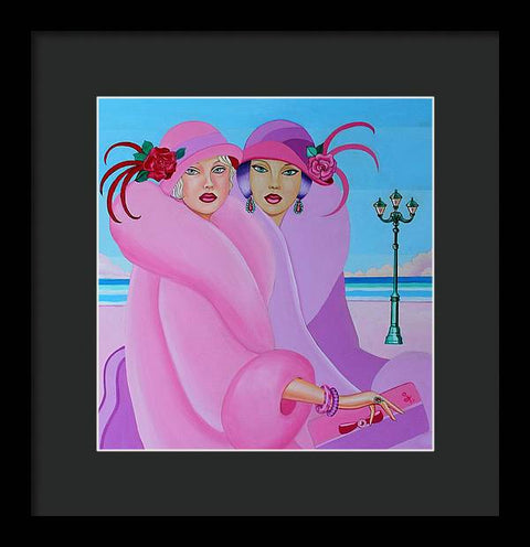 Palm Beach Pink Ladies - Framed Print - Framed Print - Sharon Tatem LLC.