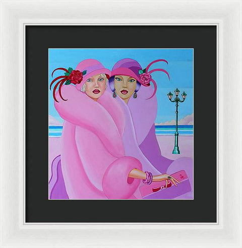 Palm Beach Pink Ladies - Framed Print - Framed Print - Sharon Tatem LLC.