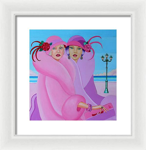 Palm Beach Pink Ladies - Framed Print - Framed Print - Sharon Tatem LLC.