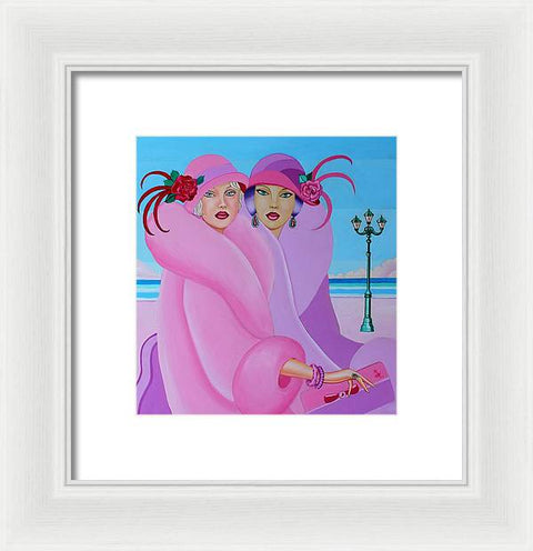 Palm Beach Pink Ladies - Framed Print - Framed Print - Sharon Tatem LLC.