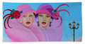 Palm Beach Pink Ladies - Beach Towel - Beach Towel - Sharon Tatem LLC.