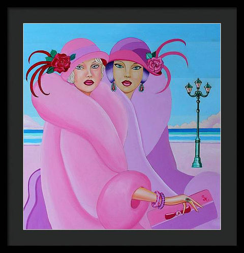 Palm Beach Pink Ladies - Framed Print - Framed Print - Sharon Tatem LLC.
