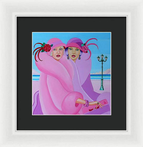 Palm Beach Pink Ladies - Framed Print - Framed Print - Sharon Tatem LLC.