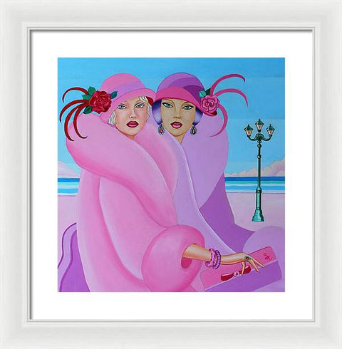 Palm Beach Pink Ladies - Framed Print - Framed Print - Sharon Tatem LLC.