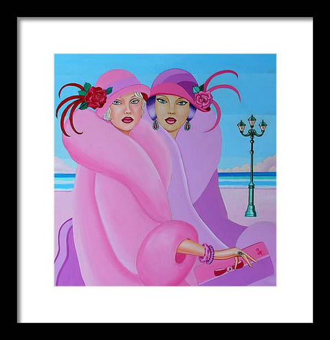 Palm Beach Pink Ladies - Framed Print - Framed Print - Sharon Tatem LLC.