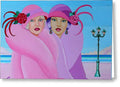 Palm Beach Pink Ladies - Greeting Card - Greeting Card - Sharon Tatem LLC.