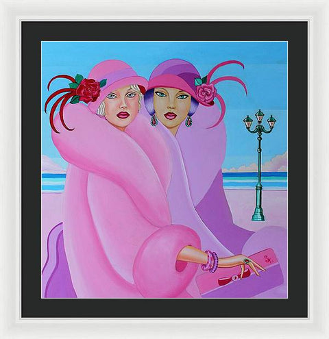 Palm Beach Pink Ladies - Framed Print - Framed Print - Sharon Tatem LLC.