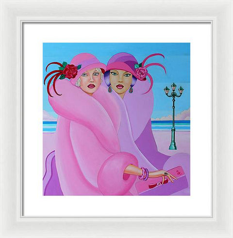 Palm Beach Pink Ladies - Framed Print - Framed Print - Sharon Tatem LLC.