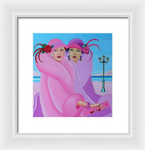 Palm Beach Pink Ladies - Framed Print - Framed Print - Sharon Tatem LLC.