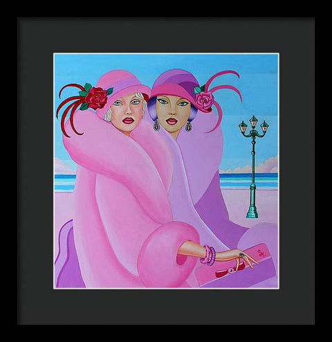 Palm Beach Pink Ladies - Framed Print - Framed Print - Sharon Tatem LLC.