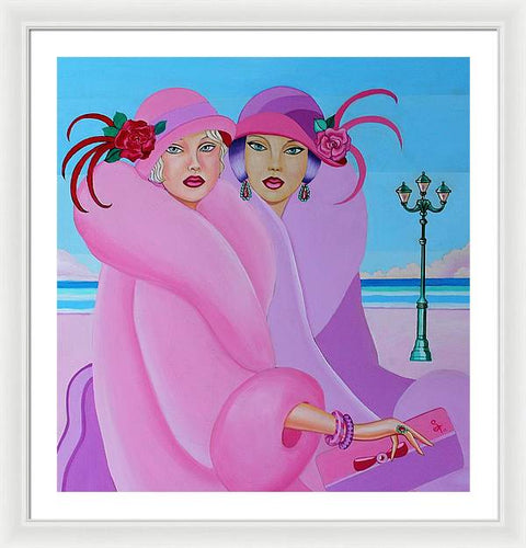 Palm Beach Pink Ladies - Framed Print - Framed Print - Sharon Tatem LLC.