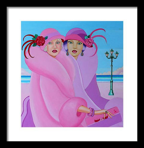 Palm Beach Pink Ladies - Framed Print - Framed Print - Sharon Tatem LLC.