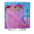 Palm Beach Pink Ladies - Shower Curtain - Shower Curtain - Sharon Tatem LLC.