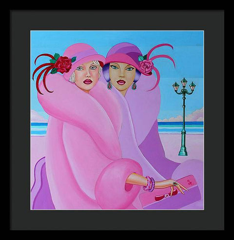 Palm Beach Pink Ladies - Framed Print - Framed Print - Sharon Tatem LLC.