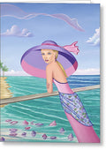 Palm Beach Purple - Greeting Card - Greeting Card - Sharon Tatem LLC.